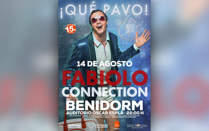 El humorista Rafa Maza trae a Benidorm el 14 de agosto el espectáculo ‘Fabiolo Connection’